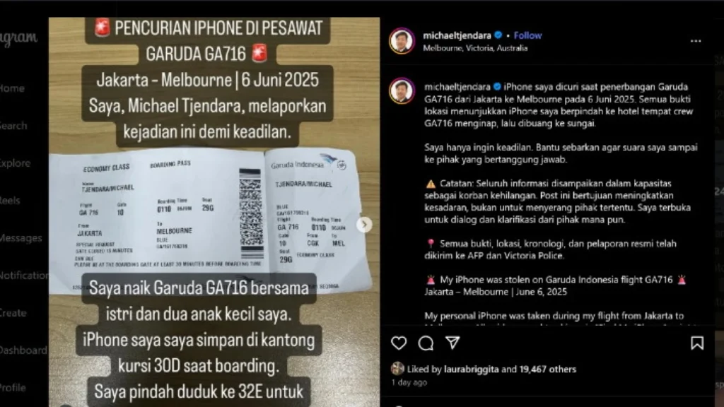 Insiden Kehilangan iPhone dalam Penerbangan Garuda Indonesia