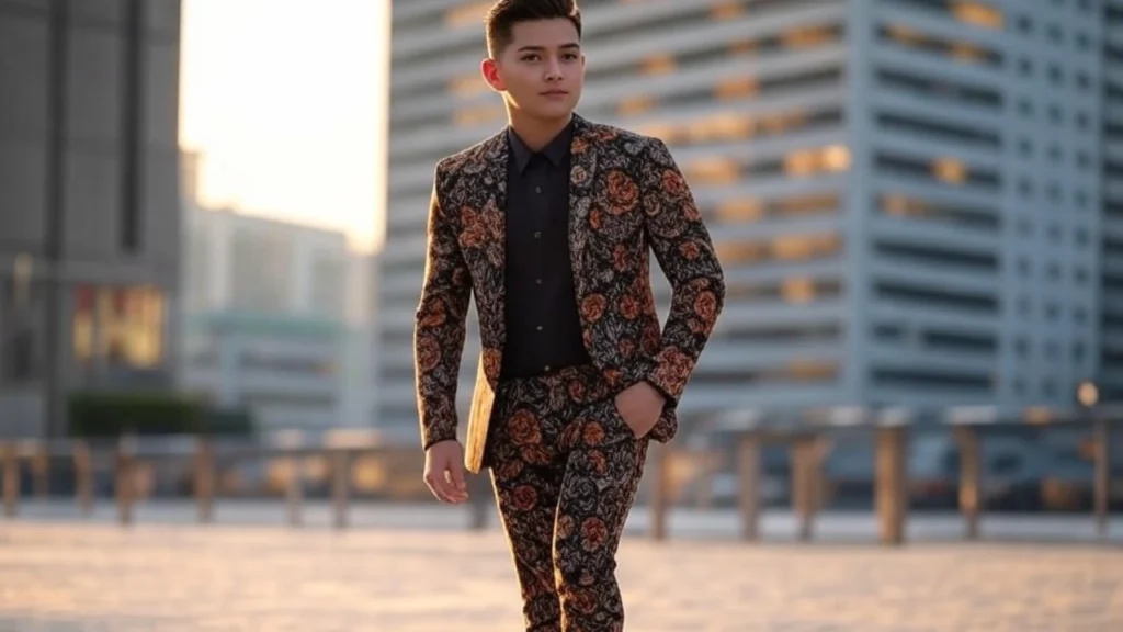 Perpaduan Keren Batik dan Sneakers untuk Anak Muda