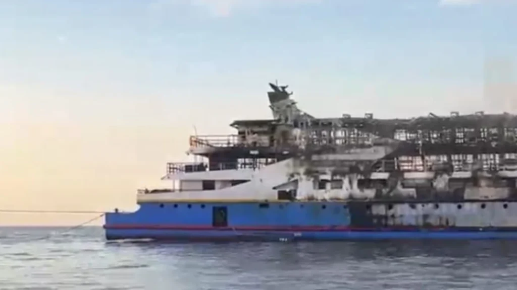 Kapten KM Barcelona VA Jadi Tersangka Usai Kebakaran di Sulawesi Utara