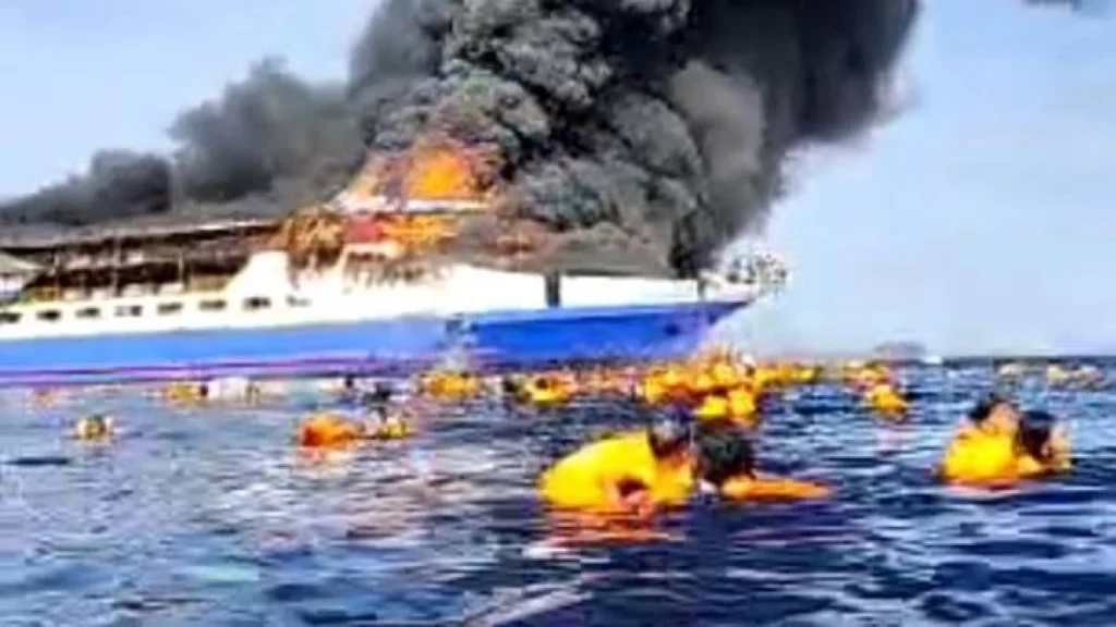 Kapal Motor Barcelona 5 Terbakar di Perairan Sulawesi Utara, Satu Ibu Hamil Tewas
